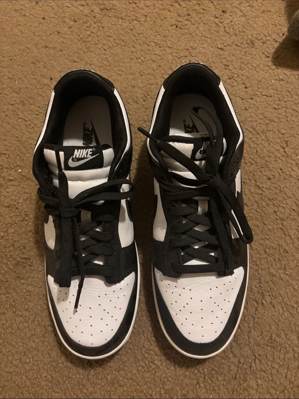 Nike Men’s Punk Black and White Low-Top Sneakers